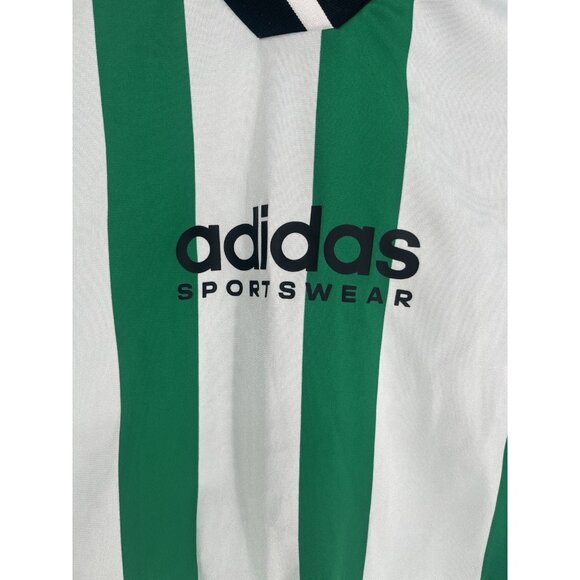 adidas Tiro Colorblock Crop Tee With Letter Logo Print And Stripe Detail, M - Picture 2 of 6